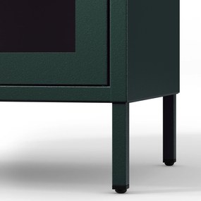 Witryna przeszklona niska butelkowa zieleń: Modern GINA, 800 x 1015 x 400 mm