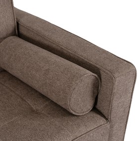 Sofa z Funkcją Spania MALTA Wersalka Rozkładana Dwuosobowa Brązowa Nowoczesna do Salonu