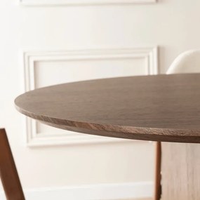 Stół Owalny TINO 190 cm Orzech Japandi