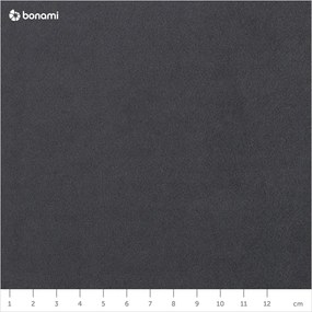 Ciemnoszara aksamitna sofa Scandic Eden, 237 cm