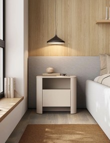 Kaszmirowa szafka nocna z szufladą i półką T3-D79