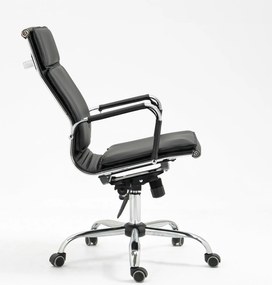 Nowoczesny czarny fotel biurowy Mantus