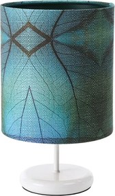 Biała nowoczesna lampka nocna z abażurem - S390 G3-H88