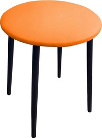 Taboret TRIX stelaż metalowy STOŁEK LOFT : Kolor nogi - Czarna stożek, Kolor tkaniny - EKO-SKÓRA - 20D, Typ tkaniny - Eko-skóra
