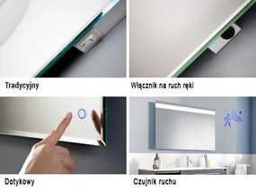 Lustro okrągłe SIMPLE SYRIUSZ 70 z oświetleniem LED EXCLUSIVE RUKE