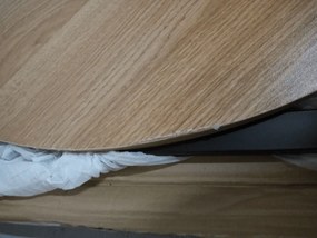 PROMOCJA Okrągły stół jadalny z blatem w dekorze dębu LUNA 90x90 II. jakość