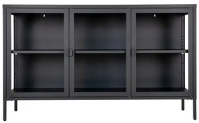Czarna metalowa witryna 140x85 cm Brisbane – House Nordic