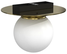 Lampa sufitowa PLATO 1xE14, pojedyncza, kula 17 cm, złota
