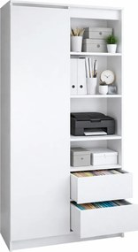 Regał Biały Półotwarty A5-G56