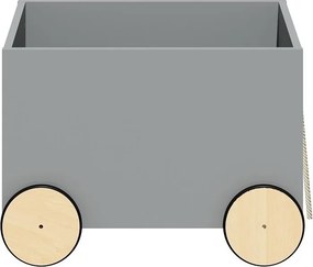 Skrzynia na zabawki na kółkach Lotta Grey
