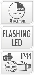 Dekoracja świąteczna LED, bałwan, 68 x 61 cm