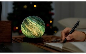 Lampa stołowa LED w ciemnym naturalnym kolorze ze szklanym kloszem (wysokość 13 cm) Stellar Ocean – Gingko