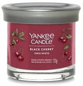 Yankee Candle świeczka zapachowa Signature Tumbler w szkle mała Black Cherry, 122 g