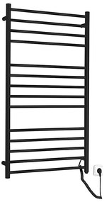 Sapho - Elektryczna suszarka do ręczników REDONDO 130W/230V 63x116 cm czarny mat