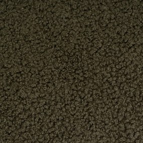 Zielony koc z materiału sherpa 130x160 cm Sherpa Bouclé – Casa Selección