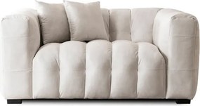 Sofa MODERNO 2S Dwuosobowa Kremowa Welurowa Nowoczesna