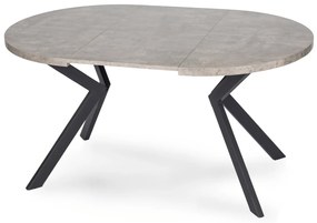 Stół Okrągły Rozkładany LUKAS 100-250 cm Beton Nowoczesny Loft