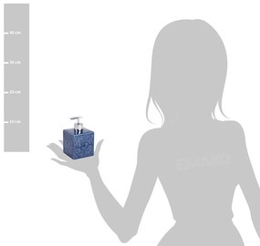 Dozownik do mydła CORDOBA DARK BLUE - 500 ml, WENKO