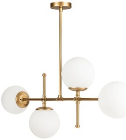 Lampa wisząca w kolorze złota Squid Lighting Kruva, wys. 57 cm