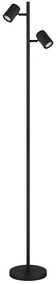Globo 57918SB - Lampa podłogowa JAMES 2xGU10/5W/230V czarny