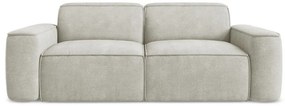 Kremowa sofa z tkaniny szenilowej 204 cm Omao – Makamii
