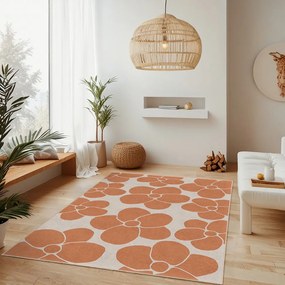 Pomarańczowy dywan odpowiedni do prania 120x180 cm Orange Meadow – Mila Home