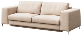 Beżowa rozkładana sofa z materiału bouclé 256 cm Rene – Rodier