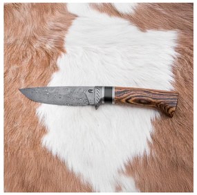 Ekskluzywny nóż damasceński 12 cm bocote/heban