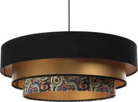 Czarno złota elegancka lampa wisząca nad stół 4X S448 G5-B90