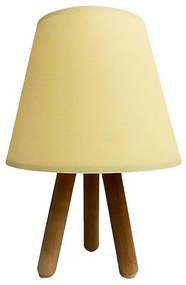 Lampa stołowa WOOD 1xE27/60W/230V kremowa