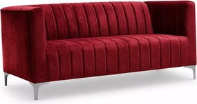 Sofa dwuosobowa Averio II z ozdobnymi przeszyciami w stylu glamour