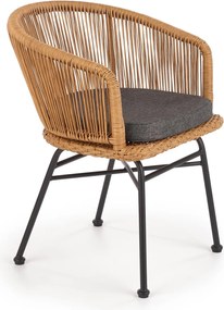 Rattanowe krzesło z podłokietnikami K400