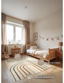 Kremowy dywan dziecięcy 120x170 cm Double Rainbow – Hanse Home