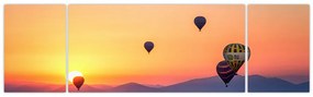 Obraz balonów na ogrzane powietrze (170x50 cm)