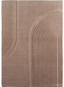 Dywan nowoczesny Pompei 3D Geometria beżowy 240 cm x 340 cm