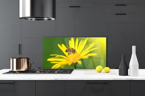 Dekor Szklany do Kuchni Pracowita Pszczoła na Kwiatku