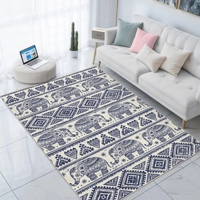 Niebieski dywan odpowiedni do prania 160x230 cm Elephant – Mila Home