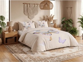 PrzytulneMieszkanie.pl PrzytulneMieszkanie.pl Pościel bawełniana MOTYL kremowa