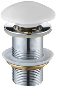 Mexen korek klik-klak okrągły, biały ceramiczny mat - 79910-01