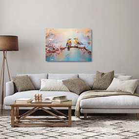 Obraz na szkle - Gołąbki (70x50 cm)