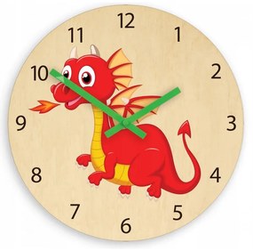 Zegar ścienny cichy do pokoju dziecięcego drewniany nowoczesny dekoracyjny