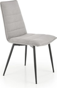 Tapicerowane krzesło K493 z poziomymi przeszyciami