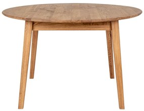 Okrągły rozkładany stół z litego drewna dębowego ø 118 cm Metz – House Nordic