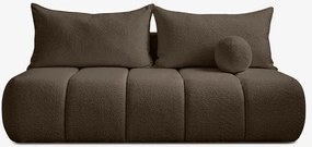 Sofa z Funkcją Spania SARIA Mocca Boucle Nowoczesna