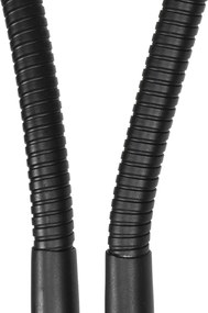 Inteligentna lampa podłogowa czarna w komplecie z 2 żarówkami WiFi P45 - Carmen