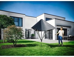 Ogrodowa suszarka na pranie w kolorze srebra 40 m LinoProtect 400 – LEIFHEIT