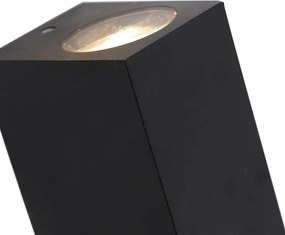 Inteligentny kinkiet czarny wykonany z tworzywa sztucznego z 2 WiFi GU10 - Baleno