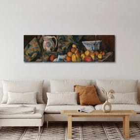 Obraz - Paul Cézanne, Still Life with Apples and Peaches, reprodukcje (170x50 cm)