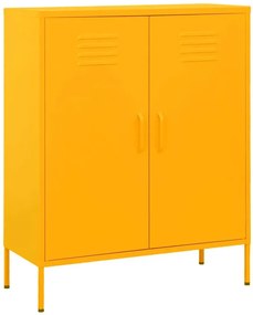Metalowa szafka wielofunkcyjna musztardowy - Dova 8X