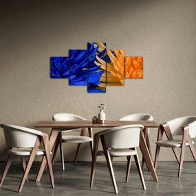 Szczegółowy obraz kwiatów (125x70 cm)